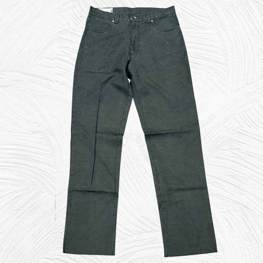 Ballin Men's Gray Sahara Twills Cotton Linen Pants 32x35(raw)‎ Straight Leg NEW